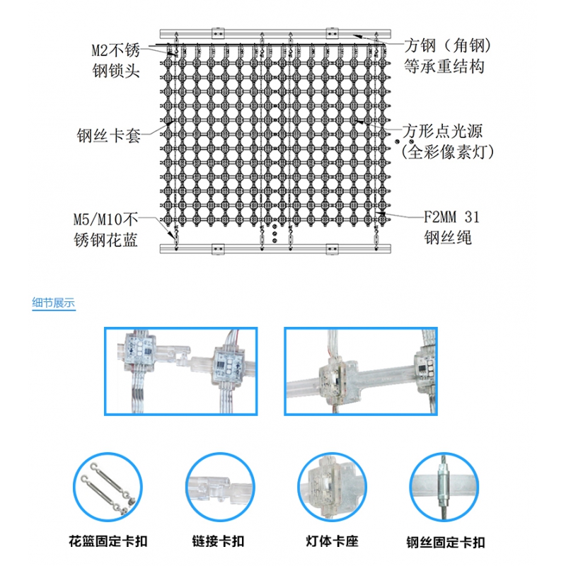 P62.5全彩網格屏，網格軟屏，戶外LED網格屏